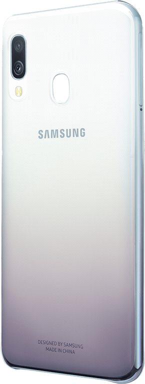 Coque rigide dégradée grise et transparente Evolution Samsung pour Galaxy A40