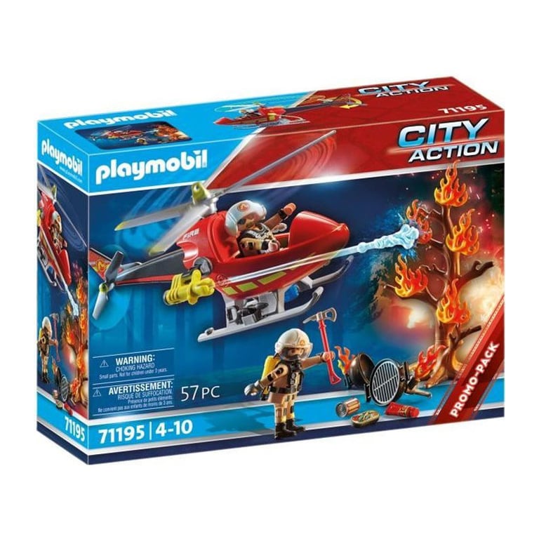Hélicoptère Pompiers 71195 Playmobil La Boîte