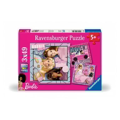 Set di puzzle Barbie 3x49 pezzi - Divertimento con le tue eroine preferite