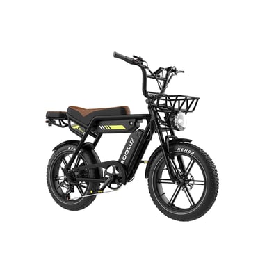 VéLo Électrique KOOLUX X9 PRO | Vitesse Max 25 km/h | Autonomie 100 km | Moteur 750W | Batterie 48V 15.6Ah*2 | Pneus 20 Pouces | Noir