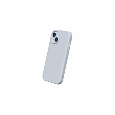 RhinoShield Coque Compatible avec [iPhone 15 Plus]   SolidSuit Compatible avec Magsafe - Coque Fine avec Technologie d'absorption des Chocs et Finition Premium Mate - Gris Argent