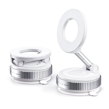 Roline Support Téléphone Voiture Magnétique Ventouse 360 Blanc