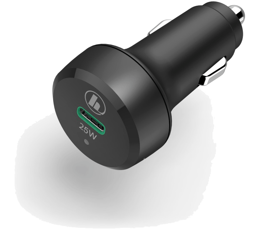 Chargeur voiture, Power Delivery (PD)/Qualcomm, 25 W, noir