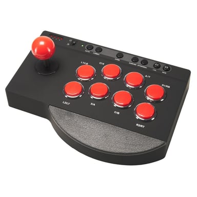 Subsonic SA5662 accessoire de jeux vidéo Noir, Rouge Bluetooth/USB Fightstick PlayStation 4