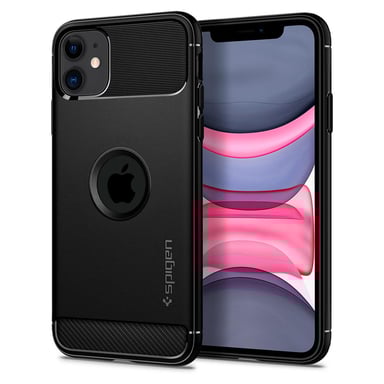 Spigen Rugged Armor cover protettiva per telefono cellulare Nero Apple iPhone 11