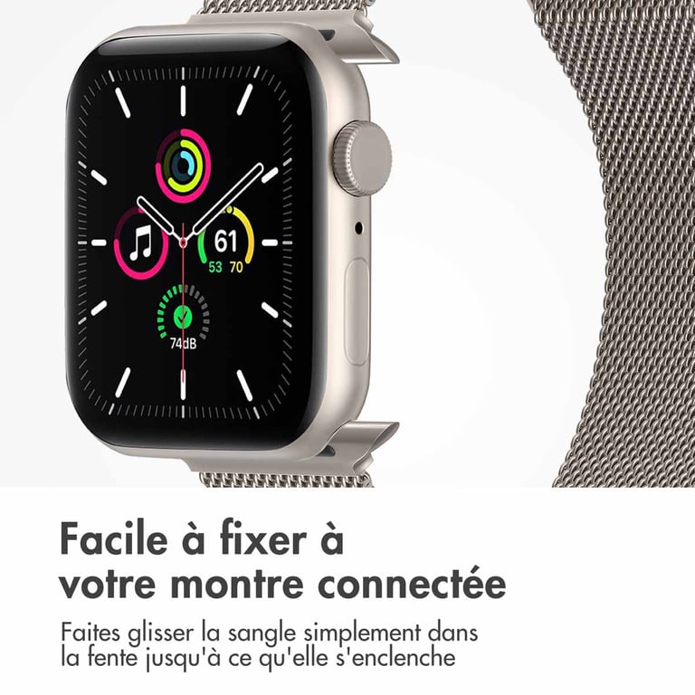 Bracelet Apple Watch 49mm Magnétique milanais - vue 2