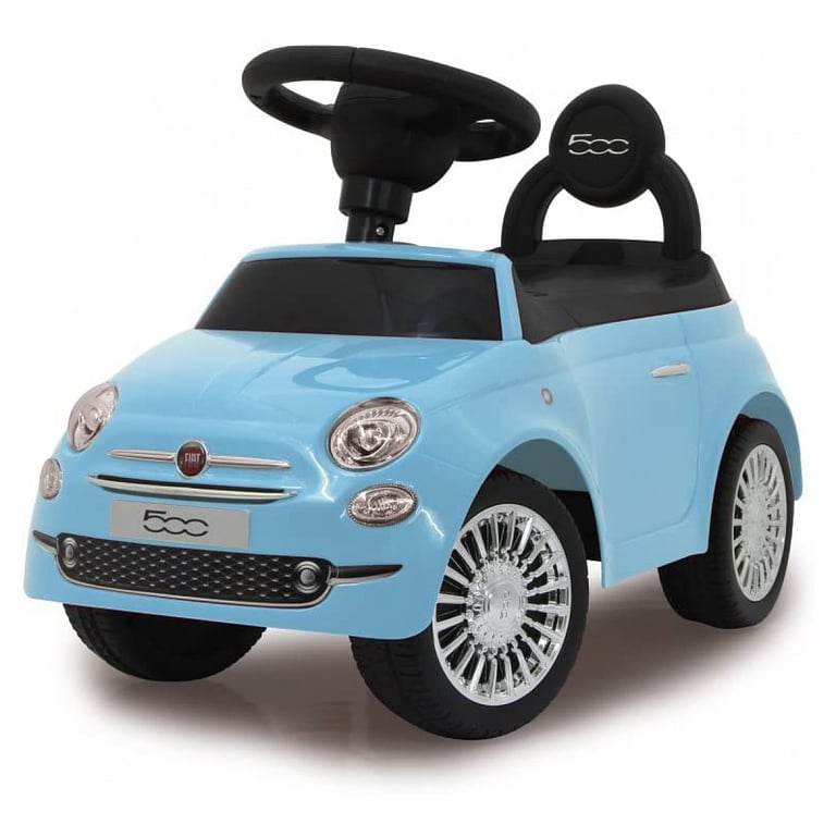 Jamara 460326 – Push Car Fiat 500 – sous Licence Officielle Coffre sous Le Siège Poignée De Poussée Et De Maintien Divers Sons Klaxon Design Fidèle À 'original Finition de qualité