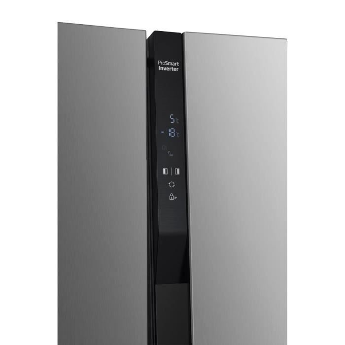 Réfrigérateur Side by Side BEKO GNO5323XPN Froid ventilé Classe D 532 177 x 91 x 67 cm Inox - vue 6