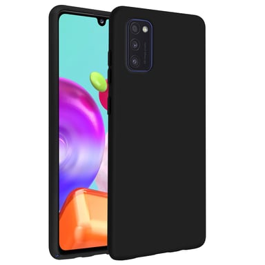Coque Soft-Touch pour Galaxy A41 en Silicone Semi-rigide Antidérapant Noir