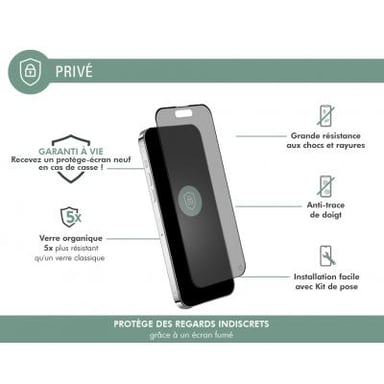 Vetro organico per iPhone 15 Plus 2.5D Spy