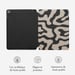 Selencia Coque tablette Vivid pour Apple iPad 6 (2018) 9.7 pouces / iPad 5 (2017) 9.7 pouces - Art Wave Black