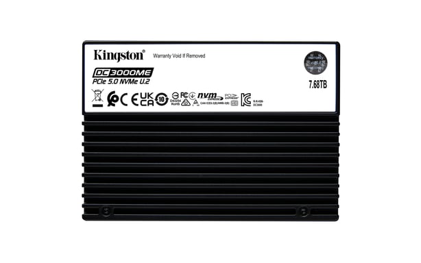 Kingston Technology 7,68TB DC3000ME U.2 PCIe 5.0 NVMe TCG Opal Enterprise SSD