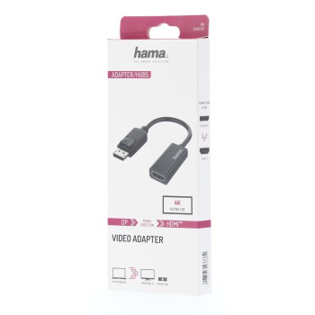 Hama 00200335 câble vidéo et adaptateur DisplayPort HDMI Noir