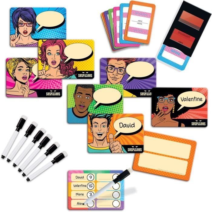 Dujardin Suspicious Jeu d'Ambiance Devine Qui Est 'Espion A Jouer en Famille Et Entre Amis A Partir De 4 Joueurs Suspens Garanti - vue 9