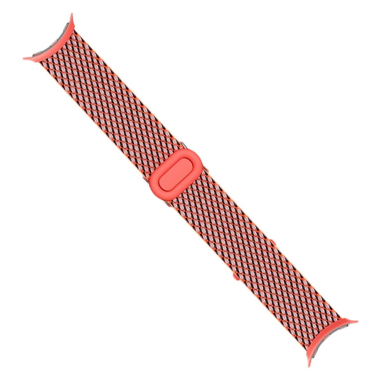 Bracelet Tissé pour Pixel Watch Taille Unique Corail - Neuf