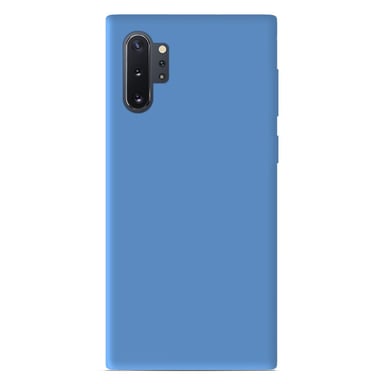 Coque silicone unie Mat Bleu compatible Samsung Galaxy Note 10 Plus