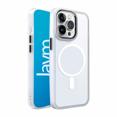 Jaym - Coque Bumper - Compatible Magsafe - Compatible avec [ iPhone 16 Pro ] - Blanc