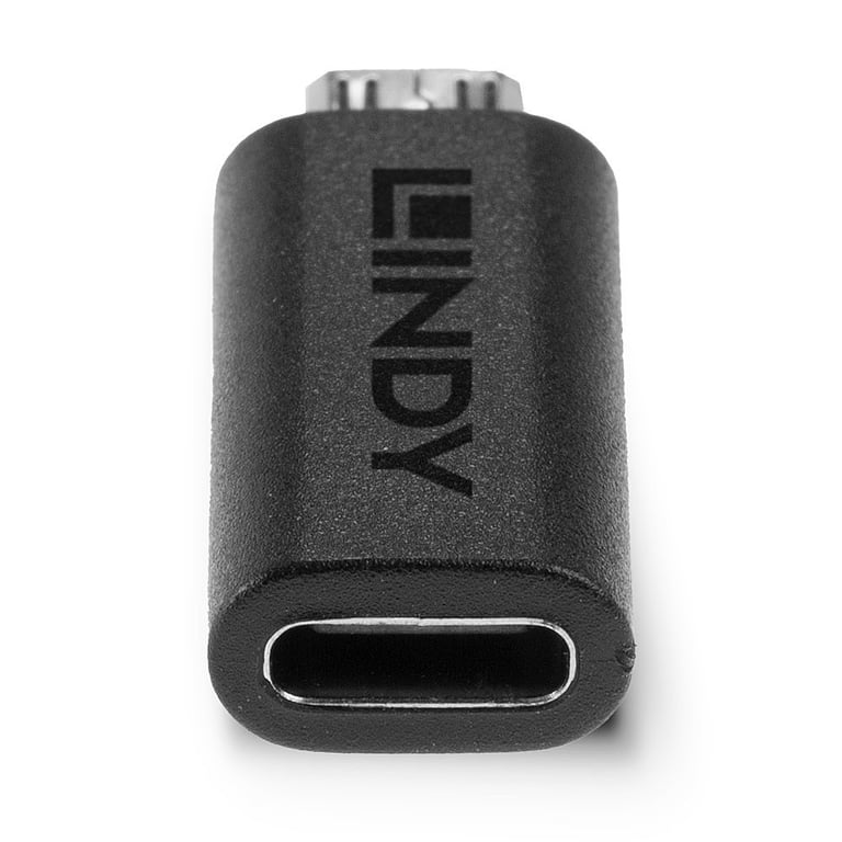 Lindy Adaptateur USB 2.0 Type Micro-B vers C Noir - vue 5