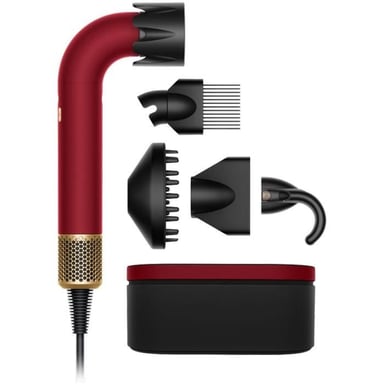 Sèche-cheveux Dyson Supersonic R Limited 176922-01 Velours Rouge et Or 1700W pour cheveux bouclés 3 vitesses 4 températures