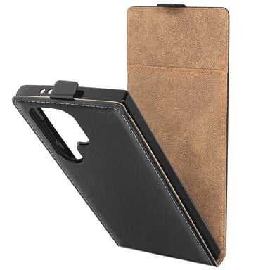 Étui Clapet Vertical pour Samsung Galaxy S24 Ultra Noir