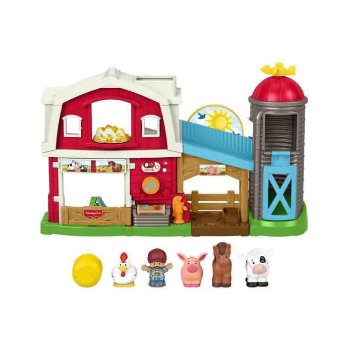Fisher Price Coffret Little People Les Animaux de la Ferme avec Lumières et musiques en Anglais et en français Jouet d'Éveil Progressif De 1 à GXF15 - vue 10