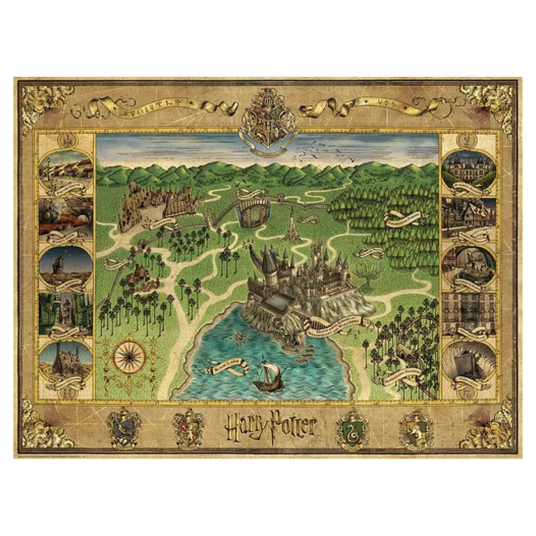 Puzzle 1500 pièces : La carte de Poudlard Ravensburger France - vue 3