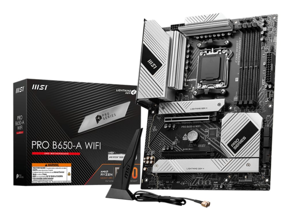 MSI PRO B650-A WIFI carte mère AMD B650 Emplacement AM5 ATX - Neuf
