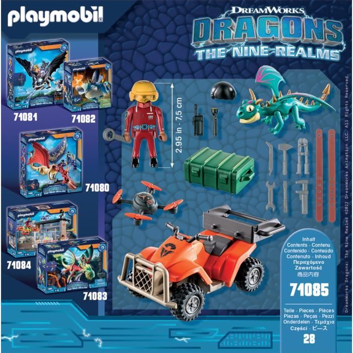 Icaris Quad Dragons The Nine Realms 71085 Playmobil La Boîte - vue 5