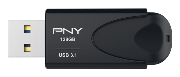 PNY Attache 4 lecteur USB flash 128 Go USB Type-A 3.2 Gen 1 (3.1 Gen 1) Noir - Neuf