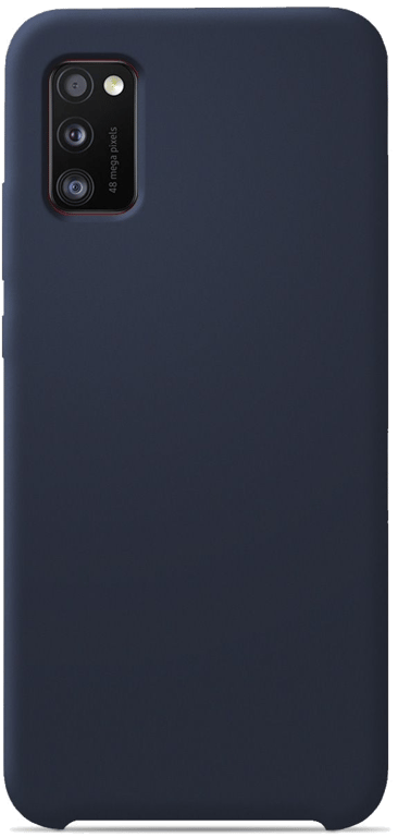 Coque silicone unie compatible Soft Touch Bleu nuit Samsung Galaxy A31