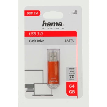 Hama Laeta lecteur USB flash 64 Go USB Type-A 3.2 Gen 1 (3.1 Gen 1) Marron