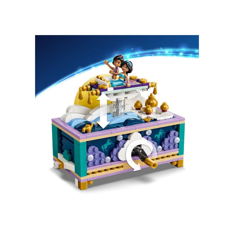 Boîte à bijoux LEGO Disney Princess 43295 Jasmine et tapis magique mobile Multicolore - Neuf