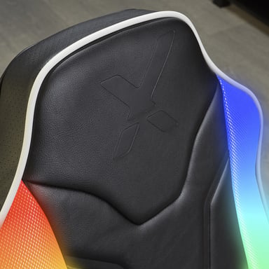X Rocker Chimera Siège de jeu sur console Noir, Blanc