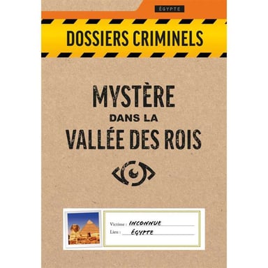 Juego de investigación cooperativa Asmodee Dossiers Criminels Mystère dans la Vallée des Rois 1 a 6 jugadores Multicolor