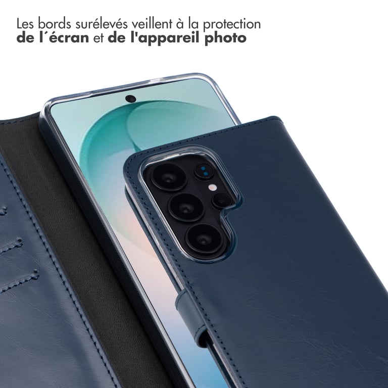 Selencia Étui portefeuille en cuir véritable pour Samsung Galaxy S26 Ultra Neuf - vue 5