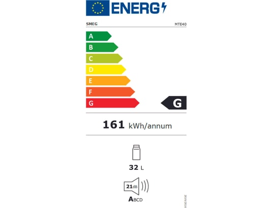 Réfrigérateur SMEG MTE40 – 32L, Statique, Classe G - vue 8