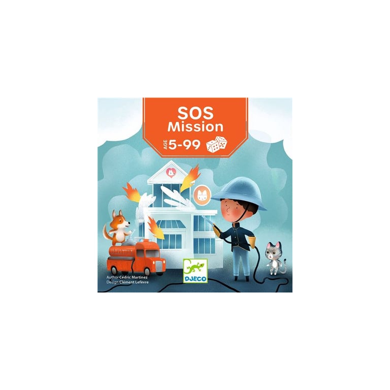 Jeu D’ambiance Djeco S.O.S. Mission – 5 Dés et 56 Cartes, MPN DJ00831djeco - vue 2