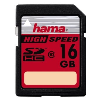 Tarjeta de memoria SDHC de 16 GB, Clase 10