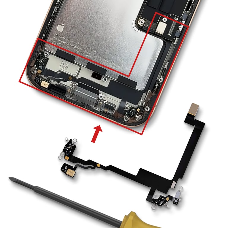 Apple Nappe Signal Connecteur de Charge Original pour Réparation iPhone 16 Pro - vue 4