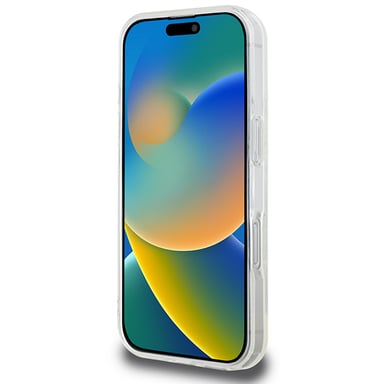 Étui Karl Lagerfeld pour iPhone 16 Pro Max 6.9'' blanc étui rigide IML Metal Karl Head MagSafe