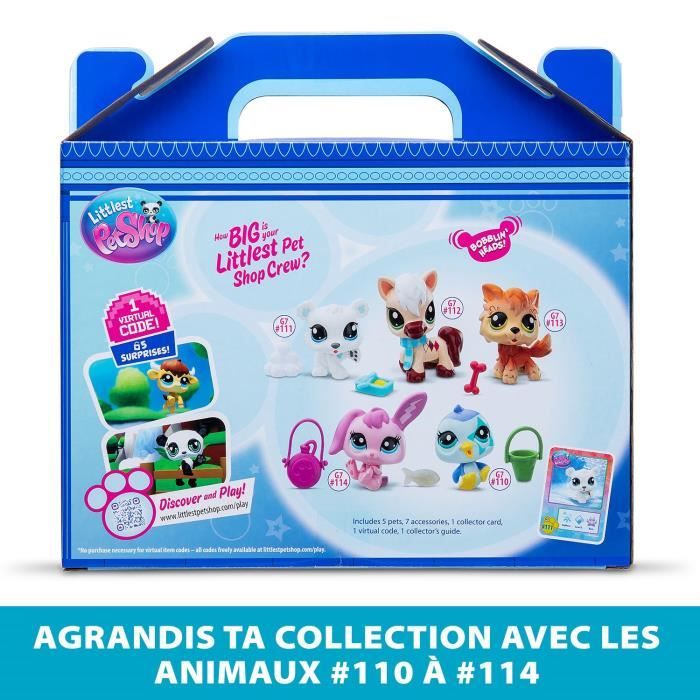 Pack de 5 Pets - Littlest Pet Shop Montagne - Animaux a collectionner - Neuf