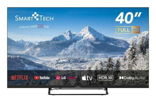 Smart-Tech 40FW01V TV 101,6 cm (40 ) Full HD Smart TV Wifi Noir 250 cd/m² - Neuf