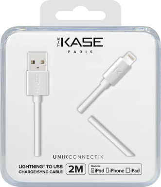 Cavo Lightning con certificazione MFi per ricarica/sincronizzazione Apple (2 m), bianco brillante