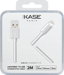 Cavo Lightning con certificazione MFi per ricarica/sincronizzazione Apple (2 m), bianco brillante