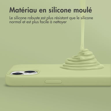 Accezz Coque Liquid Silicone pour Samsung Galaxy S20 Ultra - Vert