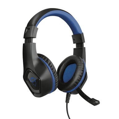 Trust GXT 404B Rana Casque Avec fil Arceau Jouer Noir, Bleu
