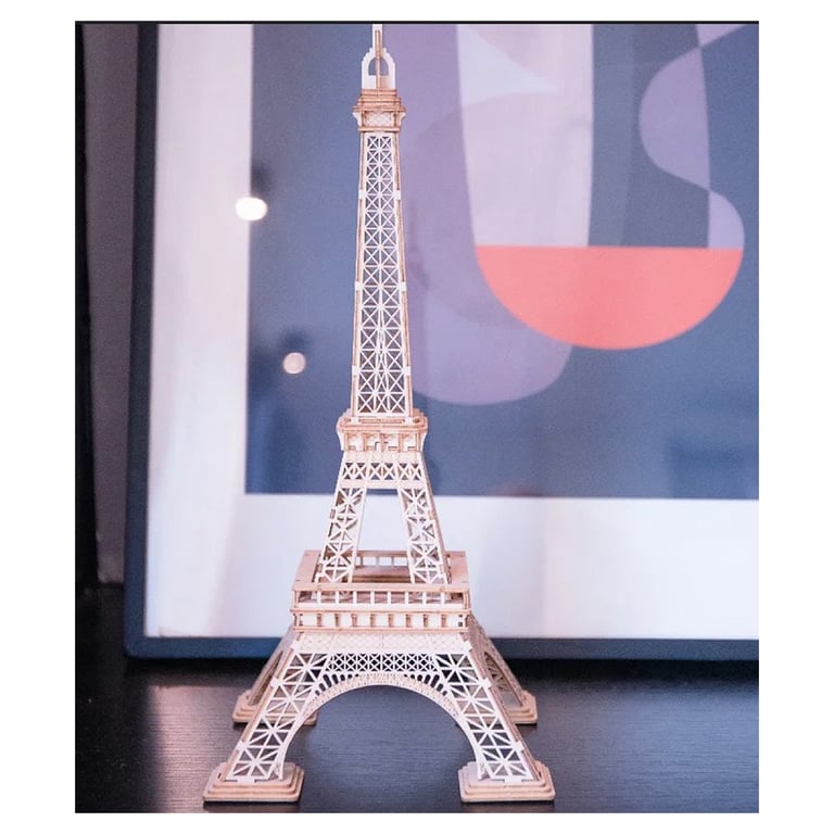 Robotime Puzzle 3d Tour Eiffel Multicolor Bois - vue 3