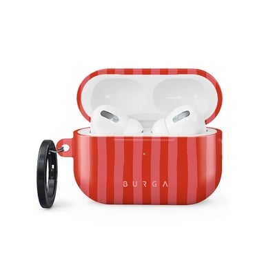 Burga Coque rigide pour Apple AirPods Pro 2 - Pomegranate