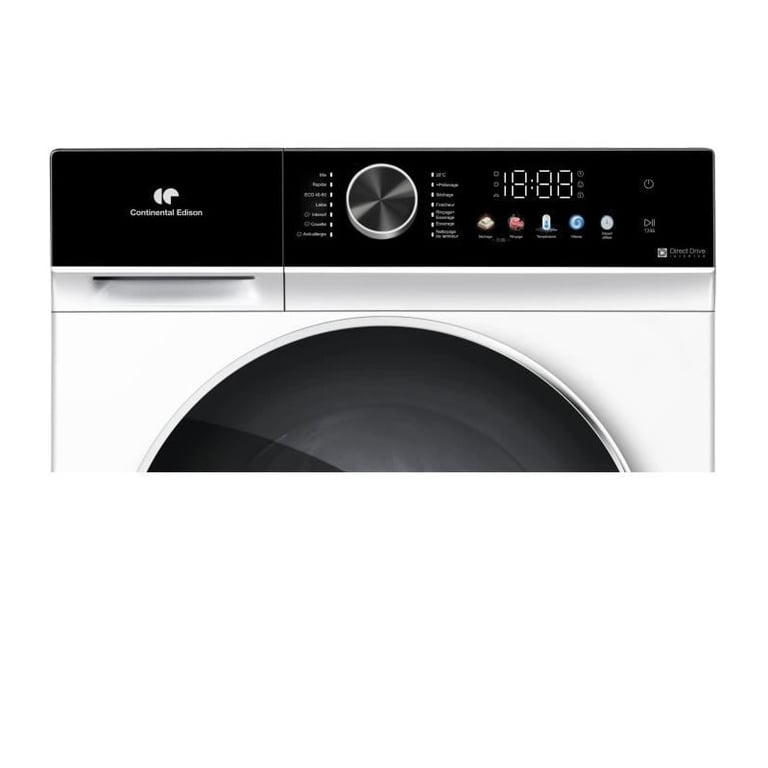 Lave linge séchant CONTINENTAL EDISON CELS106W 10kg / 6kg Moteur induction directe 60 cm 1200 trsmin - vue 4