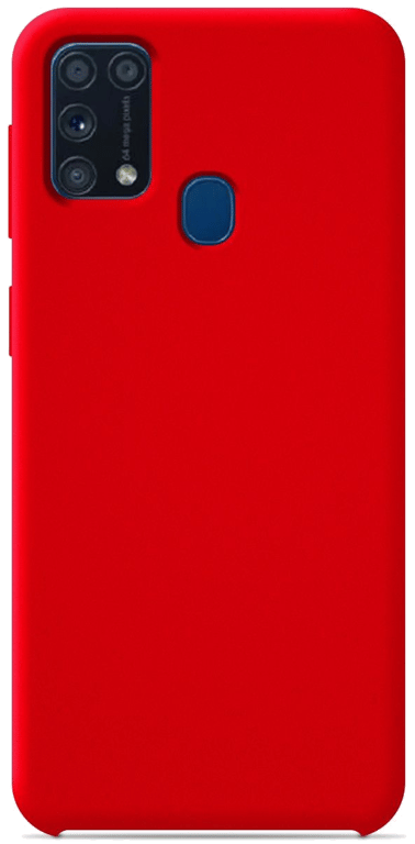 Coque silicone unie compatible Soft Touch Rouge Samsung Galaxy M31s